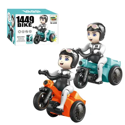 BONECO MOTOBOY BATE E VOLTA COM SOM E LUZ COLORS A PILHA NA CAIXA