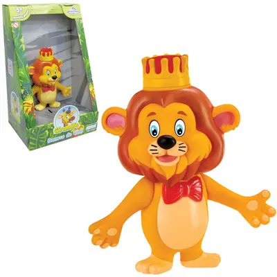 ANIMAL LEAO JUBA DE VINIL GIRAMILLE NA CAIXA
