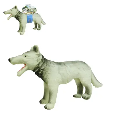 ANIMAL LOBO DE VINIL 36X21CM