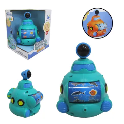 BRINQUEDO PARA BANHO TIPO SUBMARINO SPRAYING WATER WHEEL NA CAIXA