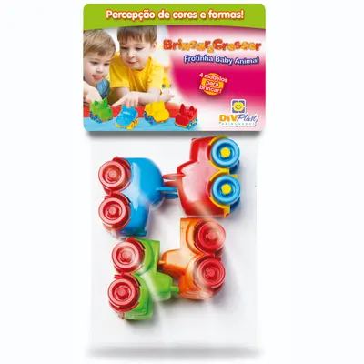 CARRO FROTINHA BABY ANIMAL RODA LIVRE 4 PECAS