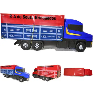 CAMINHAO CARROCERIA LONA RODA LIVRE 70X26CM