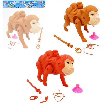 MACACO COM FILHOTE + MOVIMENTO E SOM ACESSORIOS COLORS A PILHA NA SOLAPA