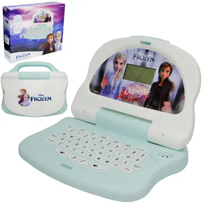 LAPTOP FROZEN MAGIC TECH ATIVIDADES BILINGUE PORTUGUES E INGLES A PILHA