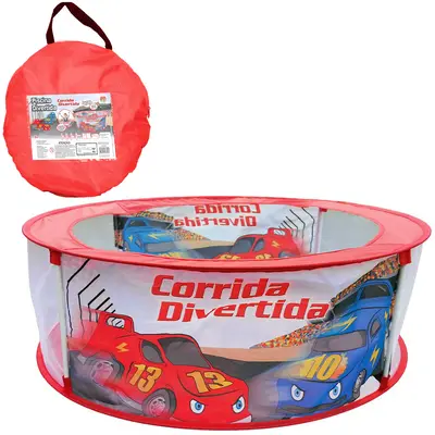 PISCINA PARA BOLINHAS DOBRAVEL CORRIDA DIVERTIDA 30X90CM DE Ø NA BOLSA