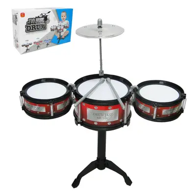 BATERIA MUSICAL JAZZ DRUM COM BAQUETA NA CAIXA