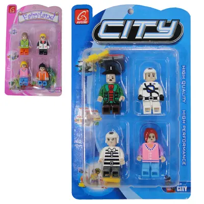 BONECA COM BONECO MONTA E DESMONTA 4 PECAS COM ACESSORIOS SORTIDOS NA CARTELA TLEG