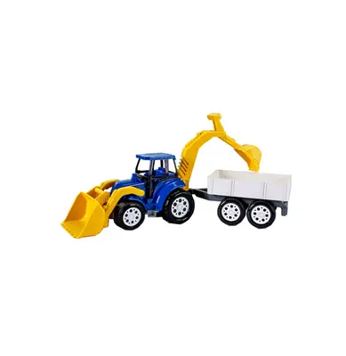 TRATOR RETROESCAVADEIRA COM CACAMBA AGRICULA RODA LIVRE 44X15CM