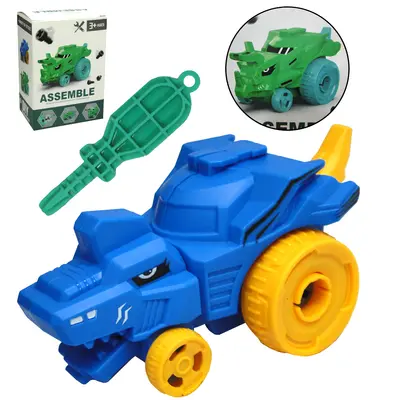 CAMINHAO DINO MONTA E DESMONTA DIDATICO COM ACESSORIO