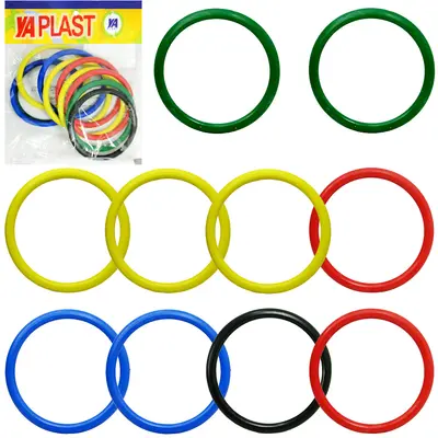 ARGOLA DE PLASTICO COM 10 PECAS 10CM DE Ø