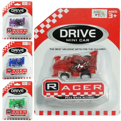 CARRO FORMULA 1 A FRICCAO PULL BACK DRIVE 6X3,5X3CM