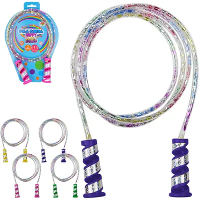 PULA CORDA COM EMPUNHADURAS DE PLASTICO HAPPY BRILHO 2M