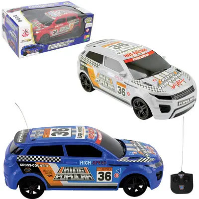 CARRO COM CONTROLE REMOTO SEM FIO SUV HOT RACING 7 FUNCOES COM LUZ A PILHA
