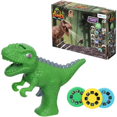 DINOSSAURO PROJETOR IMAGEM 24 SLIDES DINO PLAY A PILHA 17,5X13X4,7CM