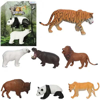 KIT ANIMAL SELVAGEM DE PVC ANIMAIS SELVAGEM 2 PECAS