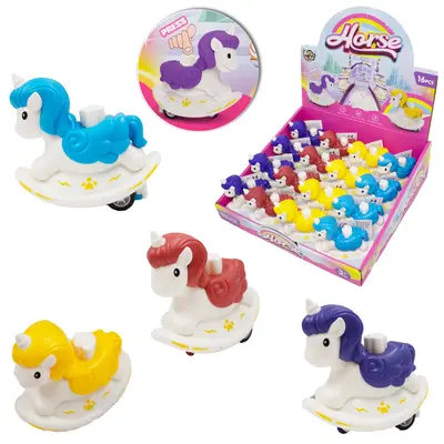 UNICORNIO A FRICCAO PRESSURE INERTIA HORSE 9X8X4,5CM DP PLAY