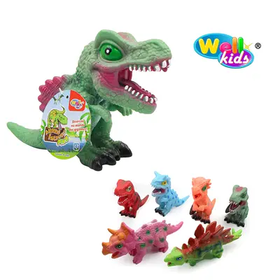 DINOSSAURO DE PLASTICO ANIMAIS INCRIVEIS DINO COM SOM 23X14X8CM