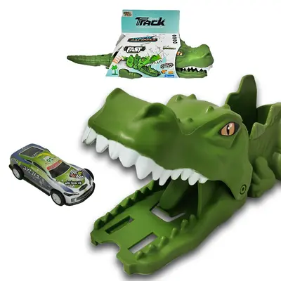CARRO COM LANCADOR CROCODILO CROCODILE SPORT TRACK TRACK RACING