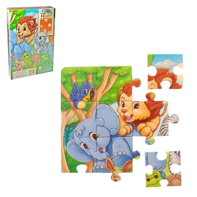 QUEBRA CABECA BABY SAFARI COM 24 PECAS 26,5X17,5CM