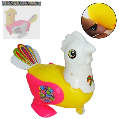 GALINHA A CORDA COM LUZ COLORS NA SOLAPA