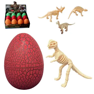 DINOSSAURO FOSSEIS OVO SURPRESA DINOSAUR EGG 9CM
