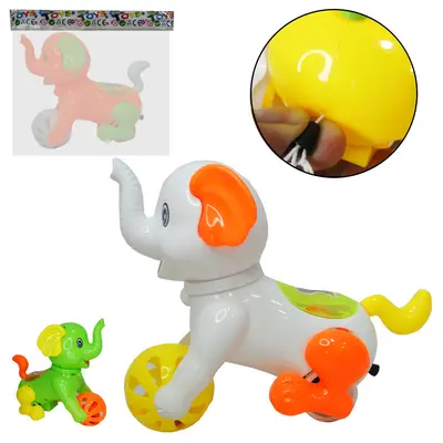 ELEFANTE A CORDA COM GUIZO + LUZ COLORS NA SOLAPA