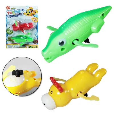 BRINQUEDO PARA BANHO BICHINHOS A CORDA TAKING A BATH COM 2 PECAS