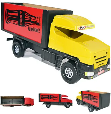 MINI CAMINHAO FURGAO RODA LIVRE