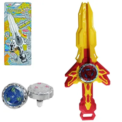 PIAO / BLADE COM LANCADOR ESPADA BATALHA BLADE TOP COM LUZ A BATERIA TOP KIDS 3 PECAS