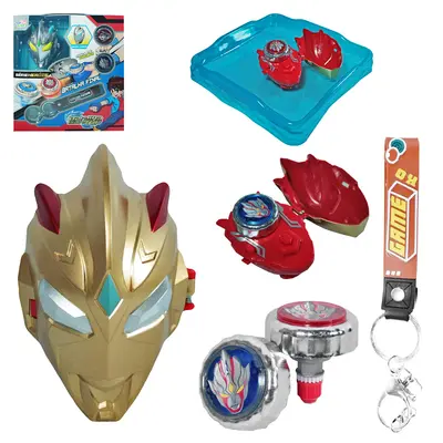PIAO / BLADE COM LANCADOR BATALHA BLADE TOP SERIE HEROIS + CHAVEIRO TOP KIDS 5 PECAS