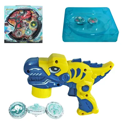 PIAO / BLADE COM LANCADOR DINOSSAURO BATALHA BLADE TOP COM LUZ A BATERIA TOP KIDS 4 PECAS