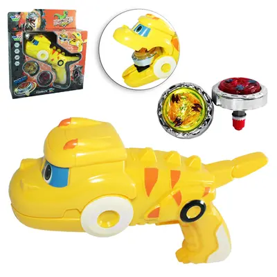 PIAO / BLADE COM LANCADOR DINOSSAURO TOP COMBATE COM LUZ A BATERIA TOP KIDS 3 PECAS