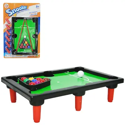 MESA DE SINUCA / BILHAR SNOOKER COM ACESSORIOS 20 PECAS 21,5X15CM