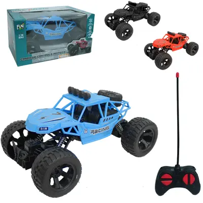 CARRO COM CONTROLE REMOTO SEM FIO OFF-ROAD VEICULO FUN GAME 7 FUNCOES A BATERIA RECARREGAVEL