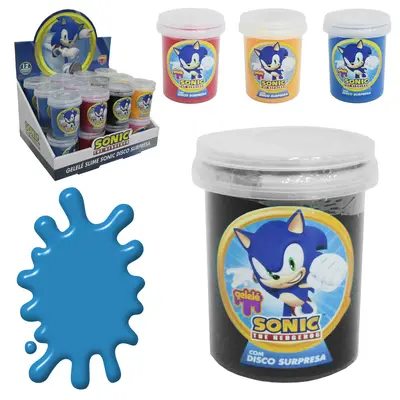 GELEINHA SLIME / GELELE SONIC COM DISCO SURPRESA 152G NO POTE DP PLAY
