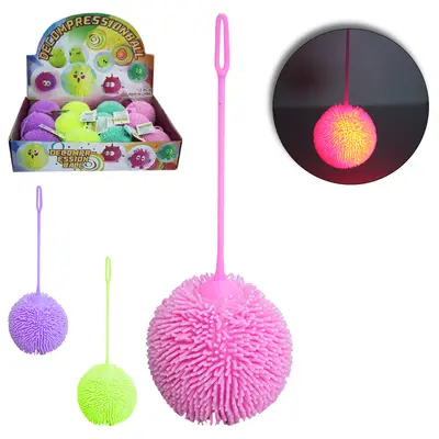 BOLA MALUCA IOIO DECOMPRESSIONBALL MANIA FLOFYS COM LUZ A BATERIA TOP KIDS DP PLAY
