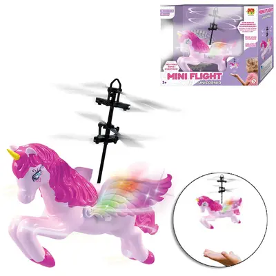 UNICORNIO DRONE COM SENSOR DE APROXIMACAO RECARREGAVEL USB + LUZ