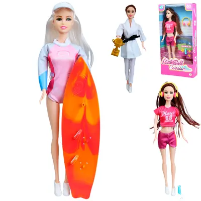 BONECA LINDA BELL ESPORTES COM ACESSORIOS