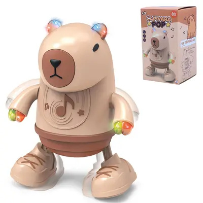 CAPIVARA POP DANCARINA COM SOM E LUZ A PILHA