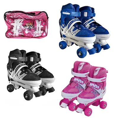 PATINS UNISSEX AJUSTAVEL COM FREIO TAMANHO 38-40 NA BOLSA