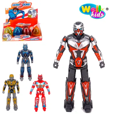 BONECO ROBO HERO SQUAD NA CAPSULA DP PLAY WELLKIDS