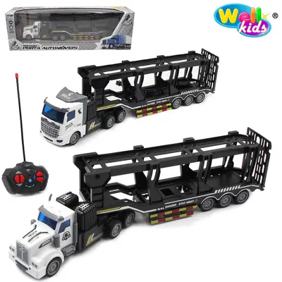 CAMINHAO CEGONHEIRA COM CONTROLE REMOTO SEM FIO CEGONHA FUSION POSSANTES 7 FUNCOES LUZ BATERIA RECARREGAVEL WELLKIDS