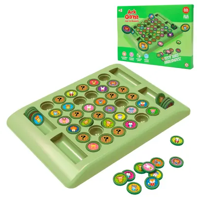 JOGO DA MEMORIA COM TABULEIRO + 36 FICHAS 21X15CM