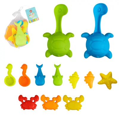 KIT PRAIA COM PENEIRA + 5 MOLDES FUNDO DO MAR MOLDE E CRIE NA REDE