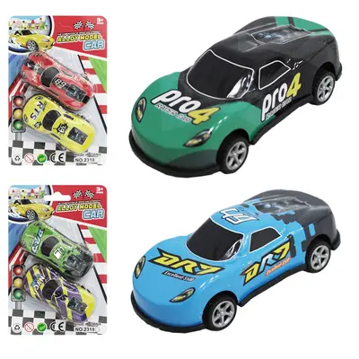 CARRO DE METAL A FRICCAO PULL BACK ALLOY MODEL CAR COM 2 PECAS CRT