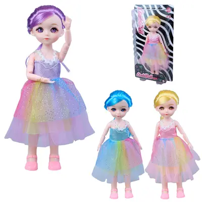 BONECA LINDA BELL KIM ARTICULADA COM VESTIDO