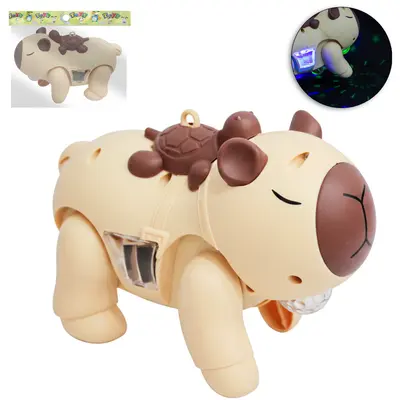 CAPIVARA COM MOVIMENTO + SOM E LUZ TOYS A PILHA