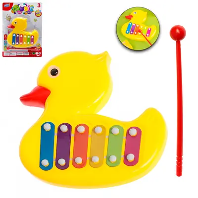 XILOFONE MUSICAL INFANTIL PATINHO 14X13,5CM