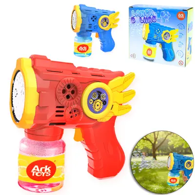 LANCA BOLHA DE SABAO PISTOLA COM LUZ A PILHA