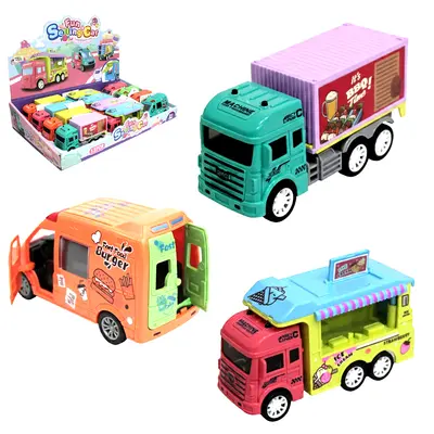 CAMINHAO / VAN FAST FOOD A FRICCAO 12X5,5X4CM DP PLAY